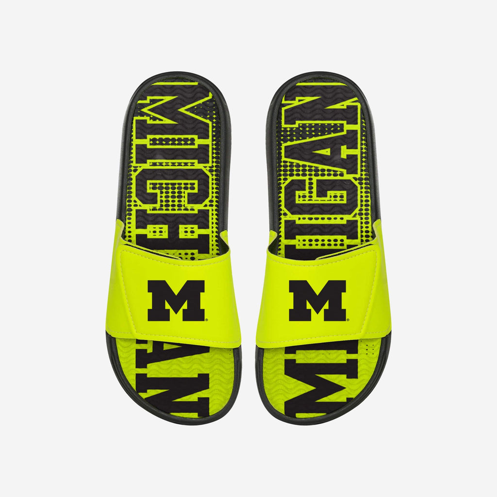 Michigan Wolverines Highlights Gel Slide FOCO S - FOCO.com