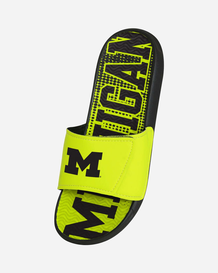 Michigan Wolverines Highlights Gel Slide FOCO - FOCO.com