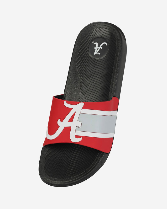 Alabama Crimson Tide Striped Big Logo Raised Slide FOCO - FOCO.com