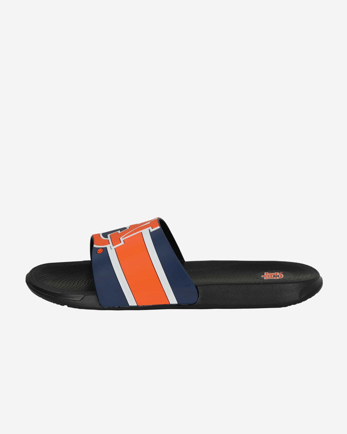 Auburn Tigers Striped Big Logo Raised Slide FOCO - FOCO.com