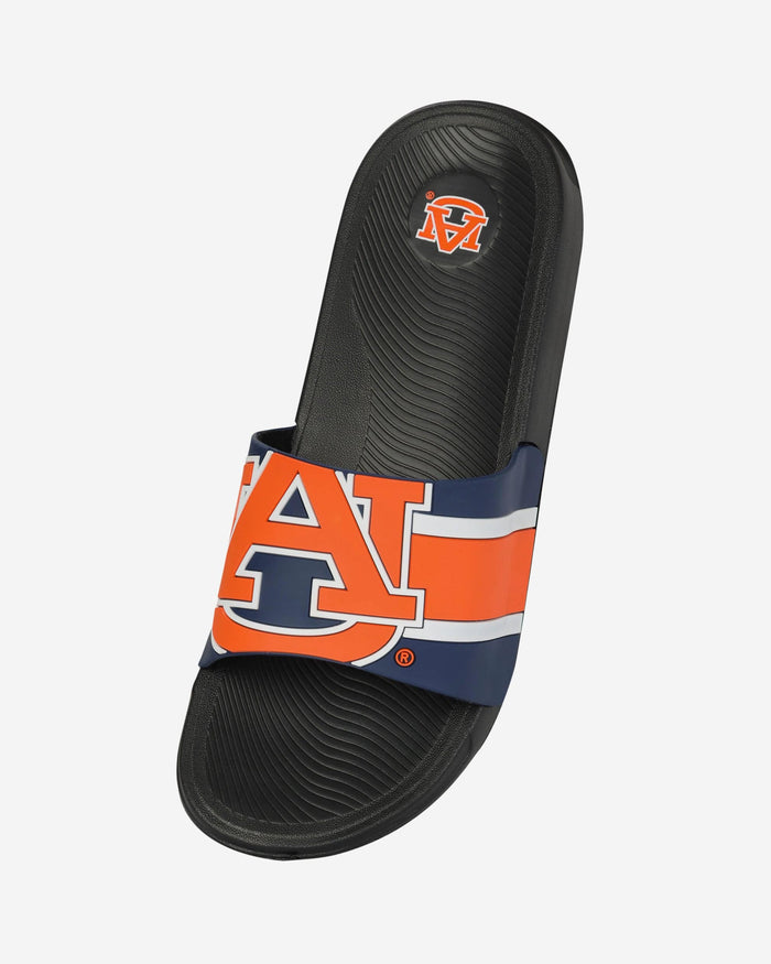 Auburn Tigers Striped Big Logo Raised Slide FOCO - FOCO.com