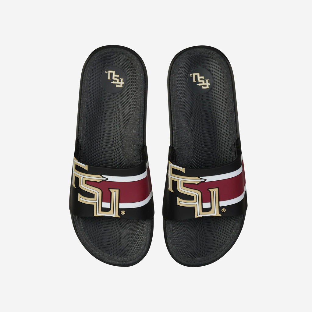 Florida State Seminoles Striped Big Logo Raised Slide FOCO S - FOCO.com