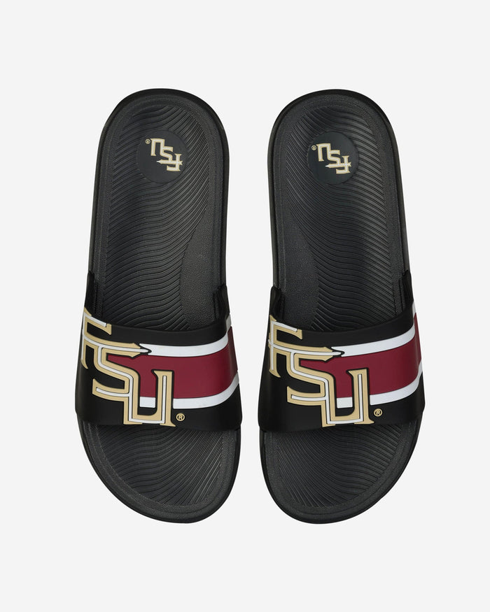 Florida State Seminoles Striped Big Logo Raised Slide FOCO S - FOCO.com