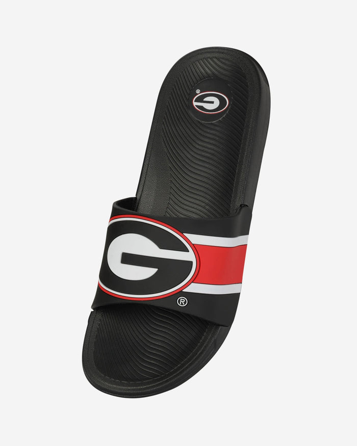 Georgia Bulldogs Striped Big Logo Raised Slide FOCO - FOCO.com