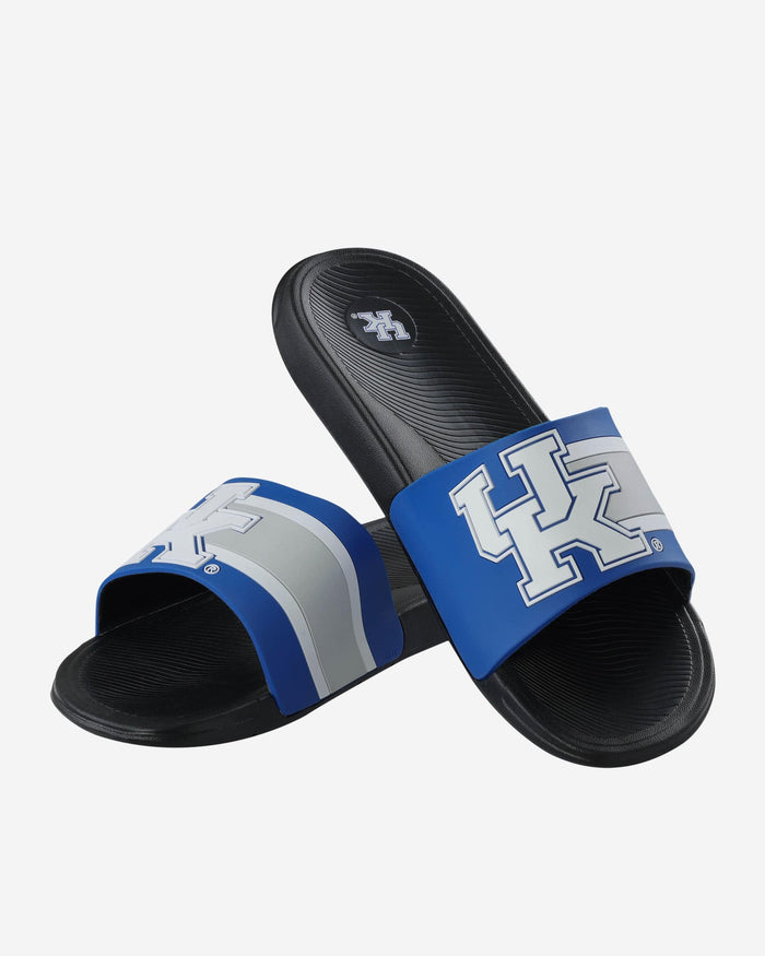 Kentucky Wildcats Striped Big Logo Raised Slide FOCO - FOCO.com