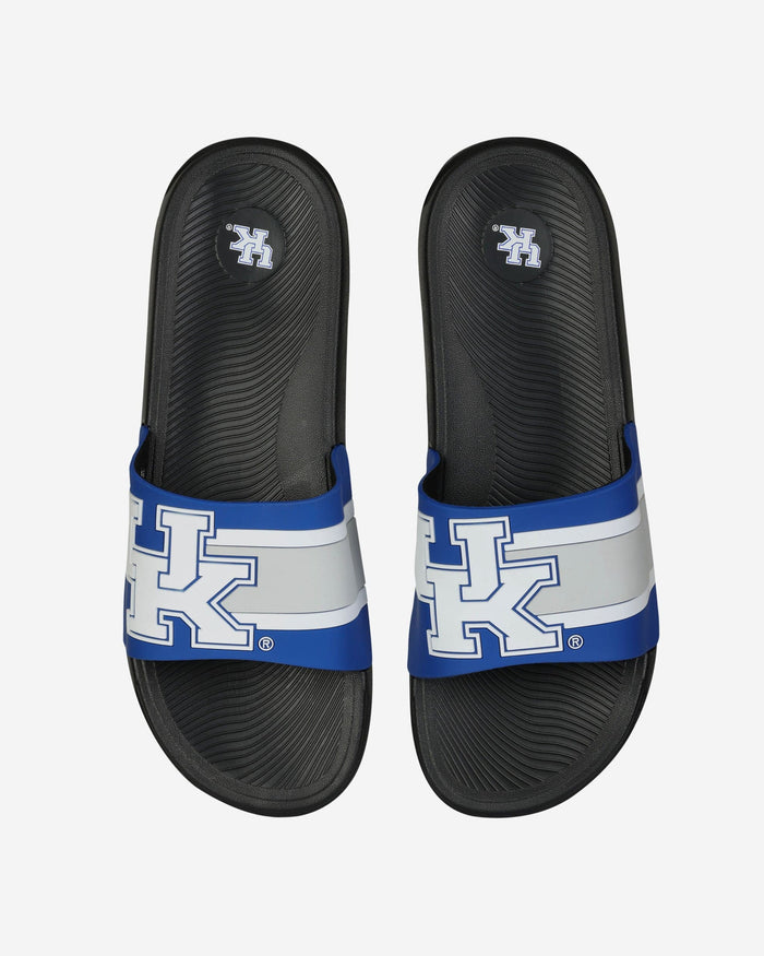 Kentucky Wildcats Striped Big Logo Raised Slide FOCO S - FOCO.com