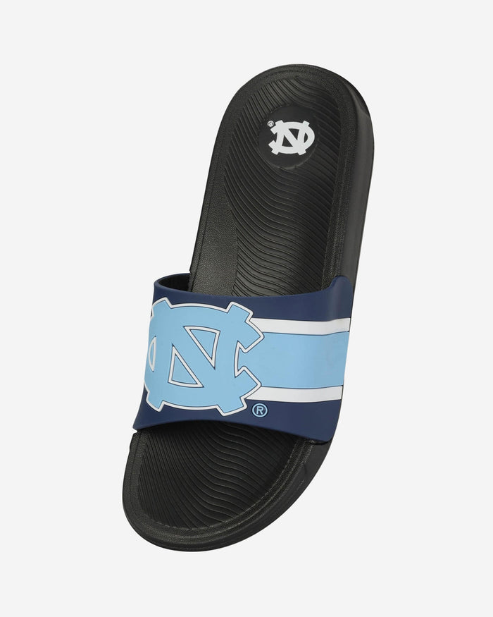 North Carolina Tar Heels Striped Big Logo Raised Slide FOCO - FOCO.com