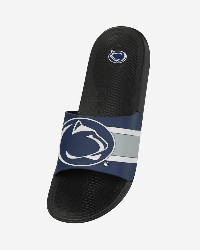 Penn State Nittany Lions Striped Big Logo Raised Slide FOCO - FOCO.com