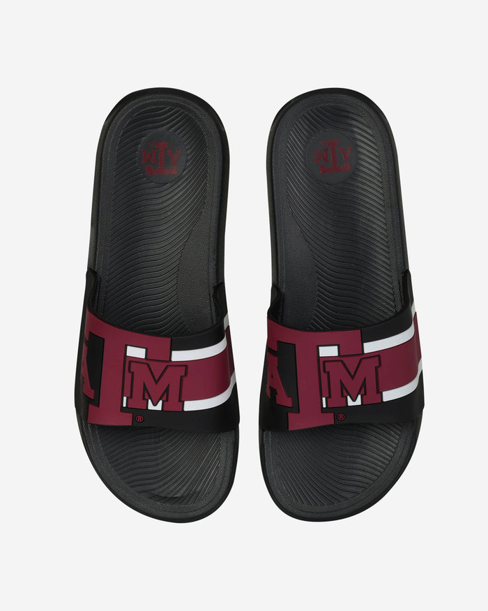 Texas A&M Aggies Striped Big Logo Raised Slide FOCO S - FOCO.com