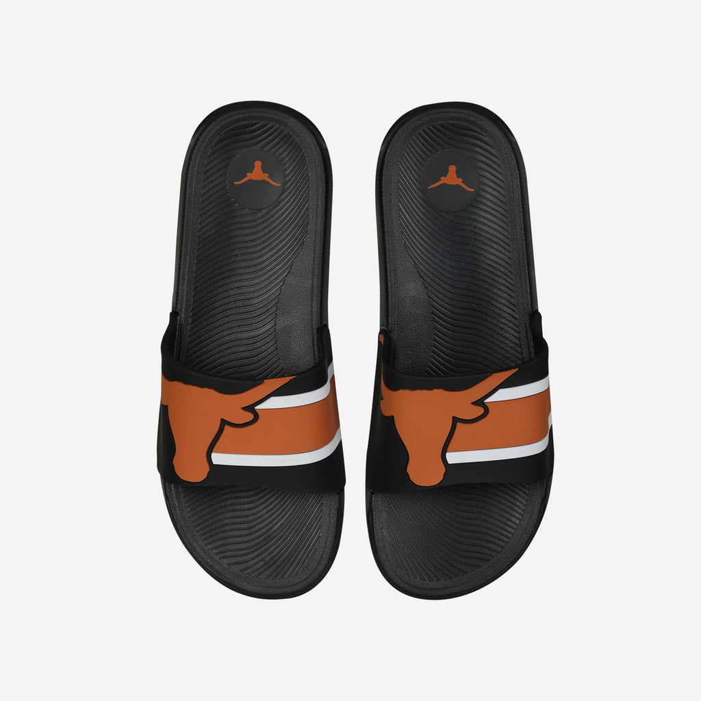 Texas Longhorns Striped Big Logo Raised Slide FOCO S - FOCO.com