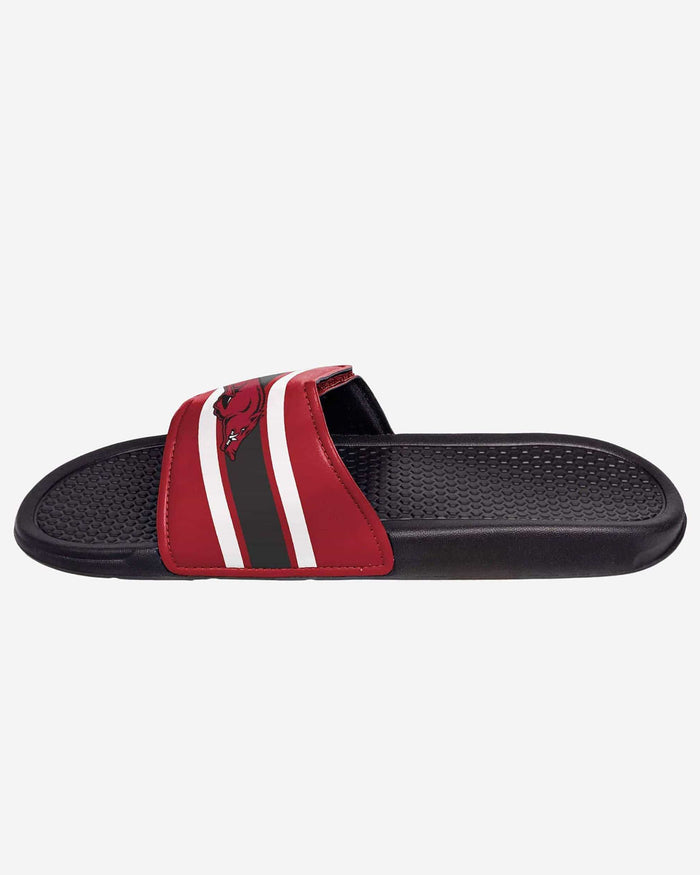 Arkansas Razorbacks Stripe Legacy Sport Slide FOCO - FOCO.com