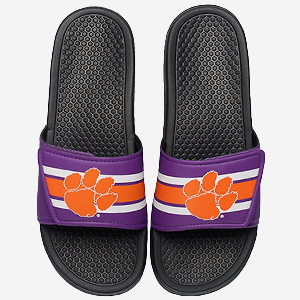 Clemson Tigers Stripe Legacy Sport Slide FOCO S - FOCO.com