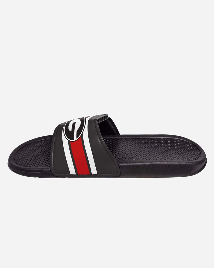 Georgia Bulldogs Stripe Legacy Sport Slide FOCO - FOCO.com