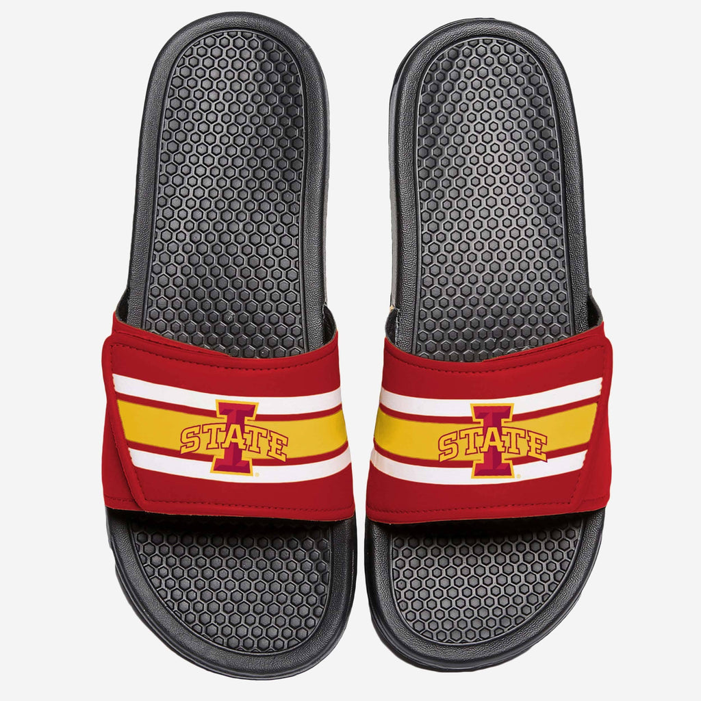 Iowa State Cyclones Stripe Legacy Sport Slide FOCO S - FOCO.com