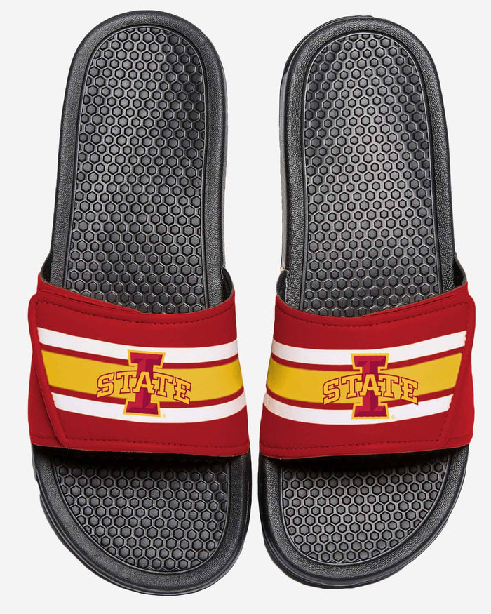 Iowa State Cyclones Stripe Legacy Sport Slide FOCO S - FOCO.com