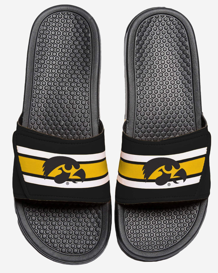 Iowa Hawkeyes Stripe Legacy Sport Slide FOCO S - FOCO.com