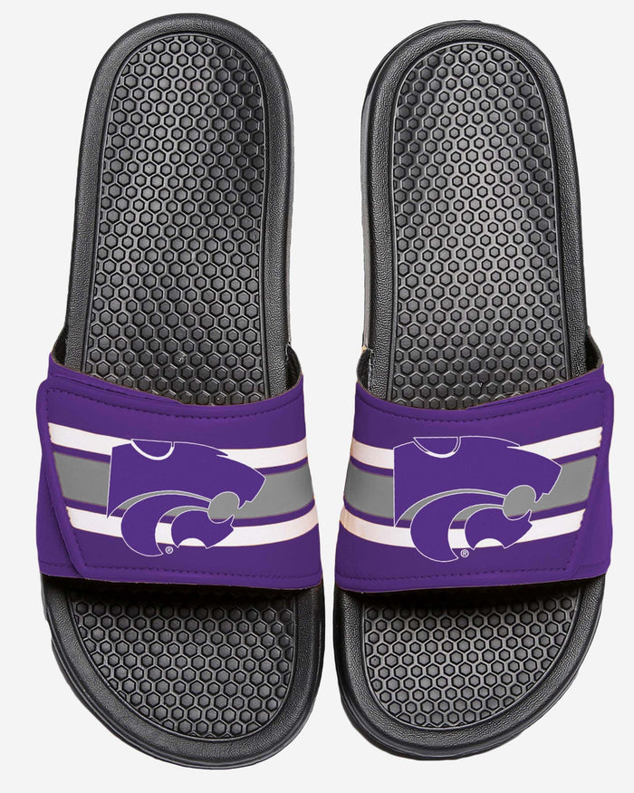 Kansas State Wildcats Stripe Legacy Sport Slide FOCO S - FOCO.com