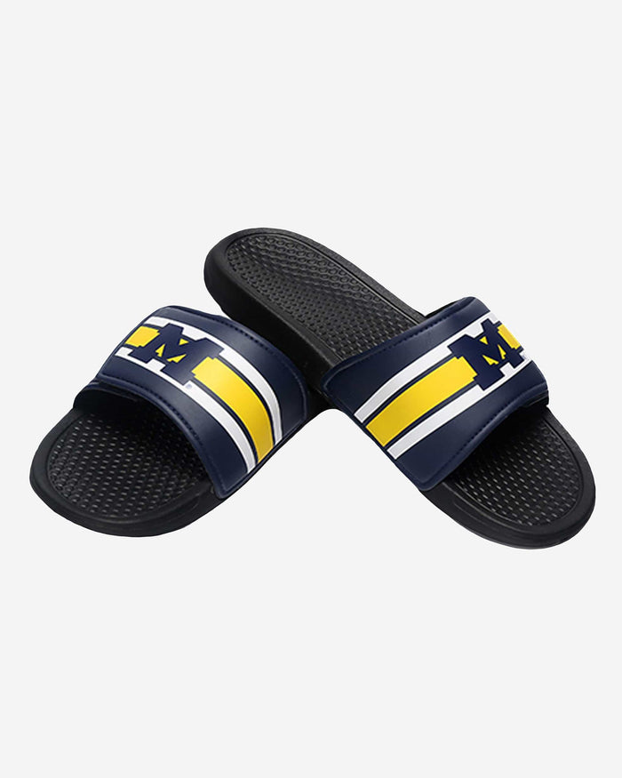 Michigan Wolverines Stripe Legacy Sport Slide FOCO - FOCO.com