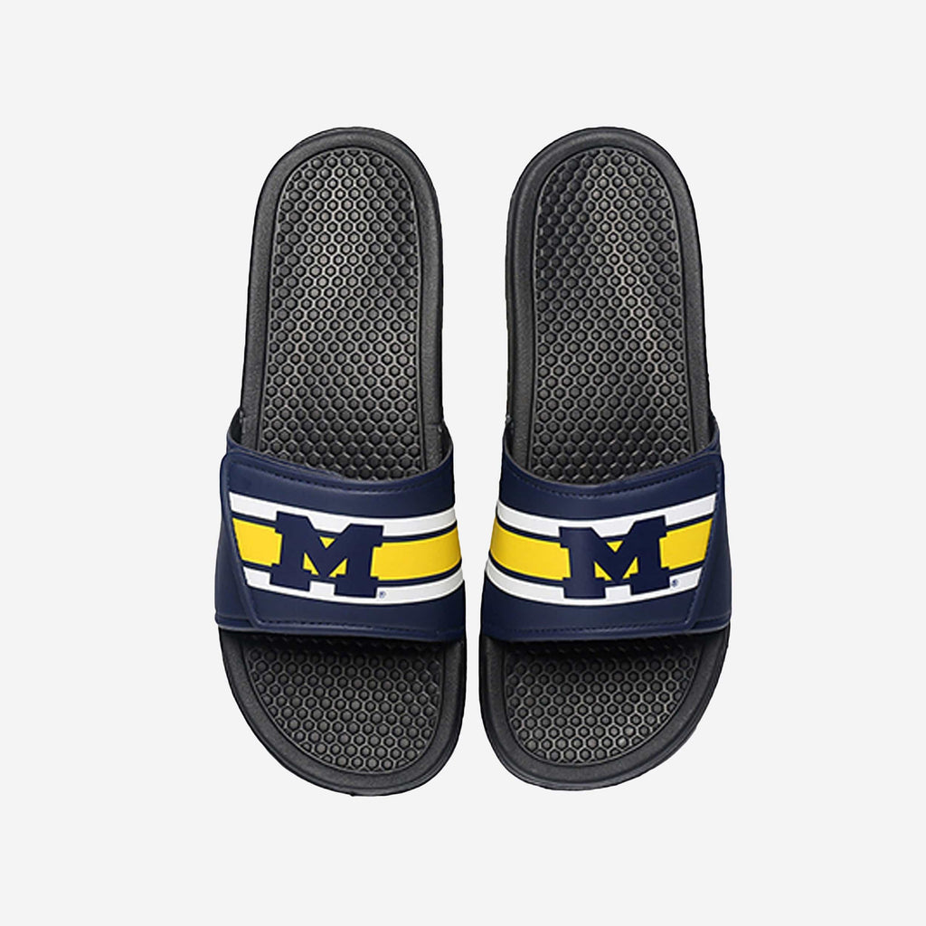 Michigan Wolverines Stripe Legacy Sport Slide FOCO S - FOCO.com
