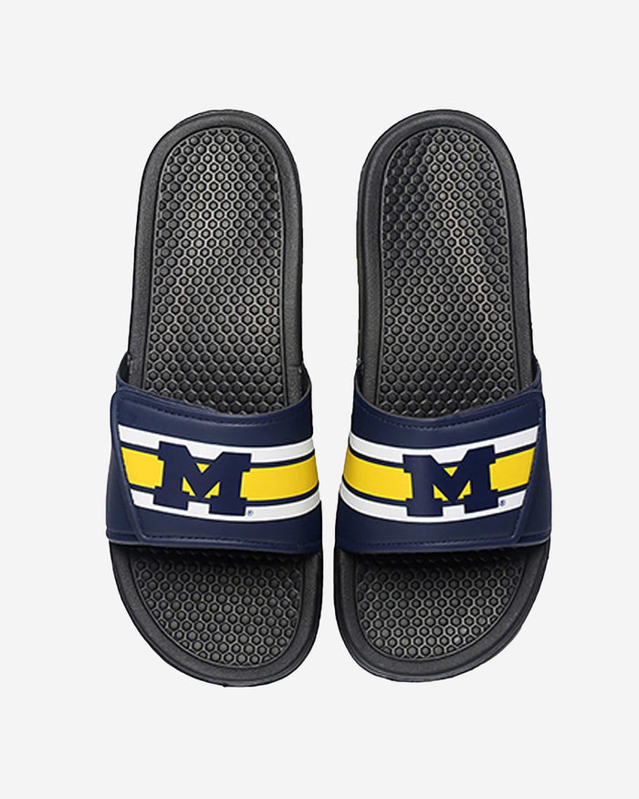 Michigan Wolverines Stripe Legacy Sport Slide FOCO S - FOCO.com