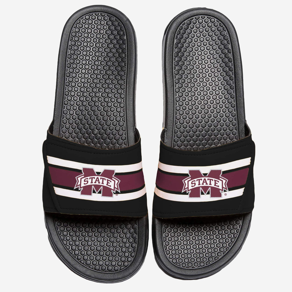 Mississippi State Bulldogs Stripe Legacy Sport Slide FOCO S - FOCO.com