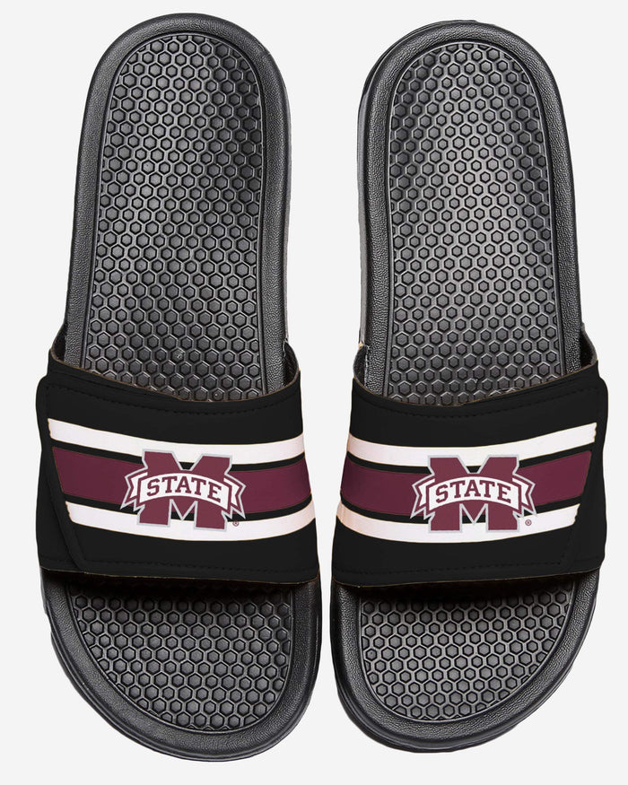 Mississippi State Bulldogs Stripe Legacy Sport Slide FOCO S - FOCO.com