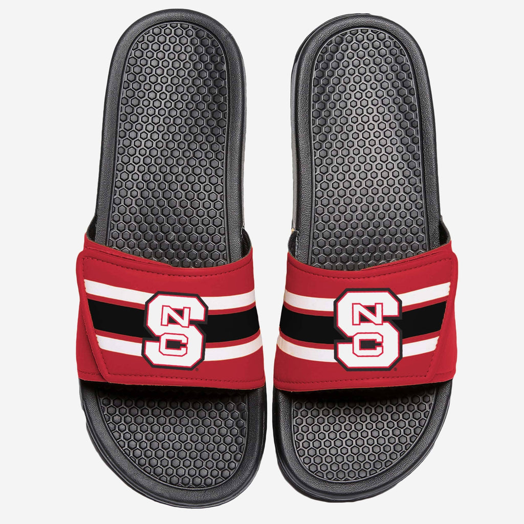 NC State Wolfpack Stripe Legacy Sport Slide FOCO S - FOCO.com