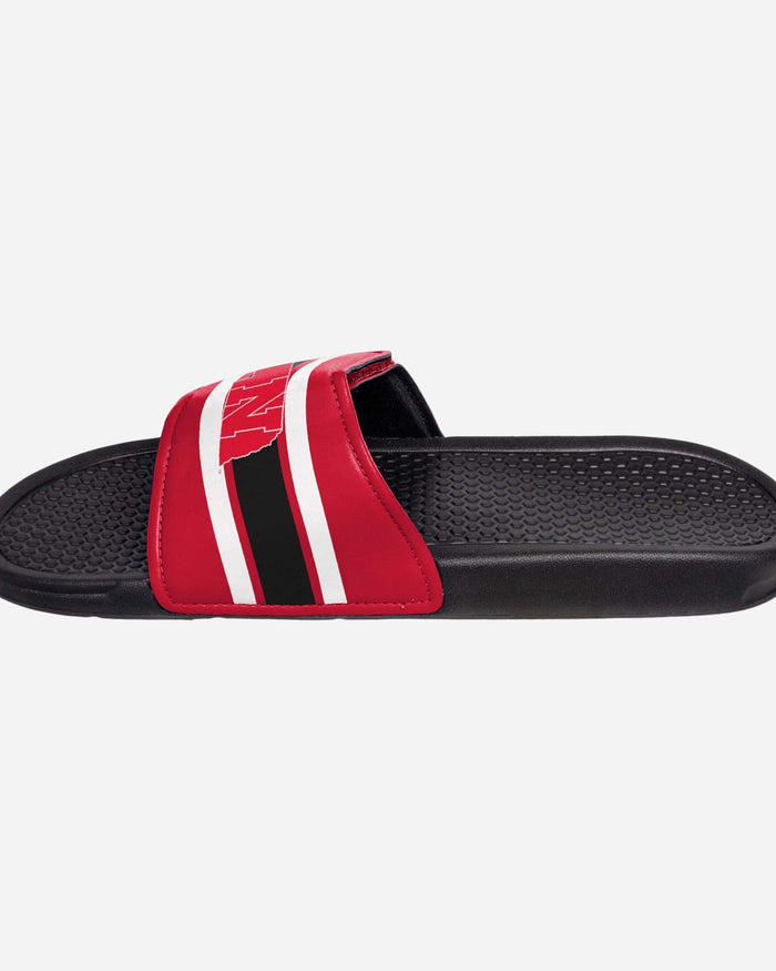 Nebraska Cornhuskers Stripe Legacy Sport Slide FOCO - FOCO.com