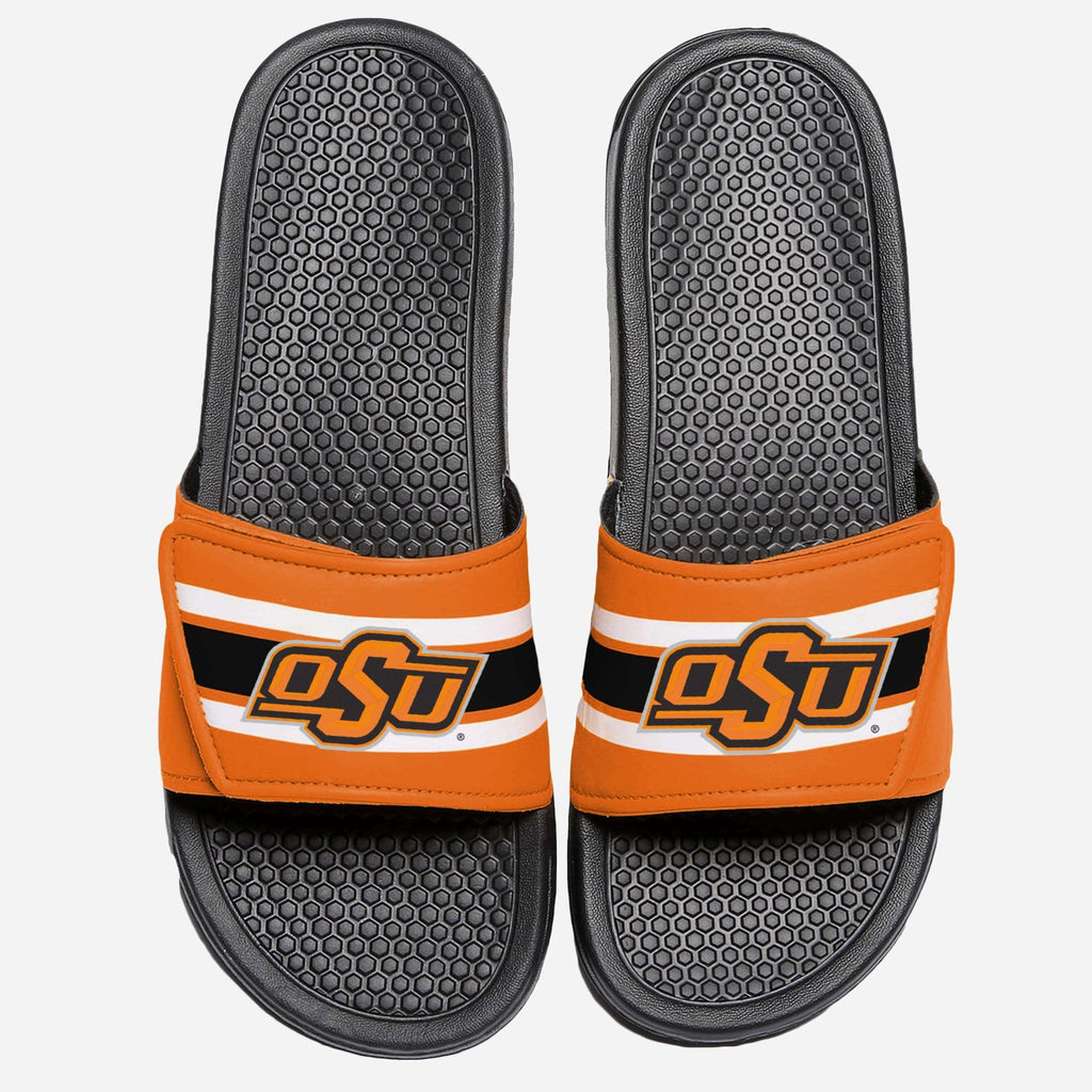 Oklahoma State Cowboys Stripe Legacy Sport Slide FOCO S - FOCO.com