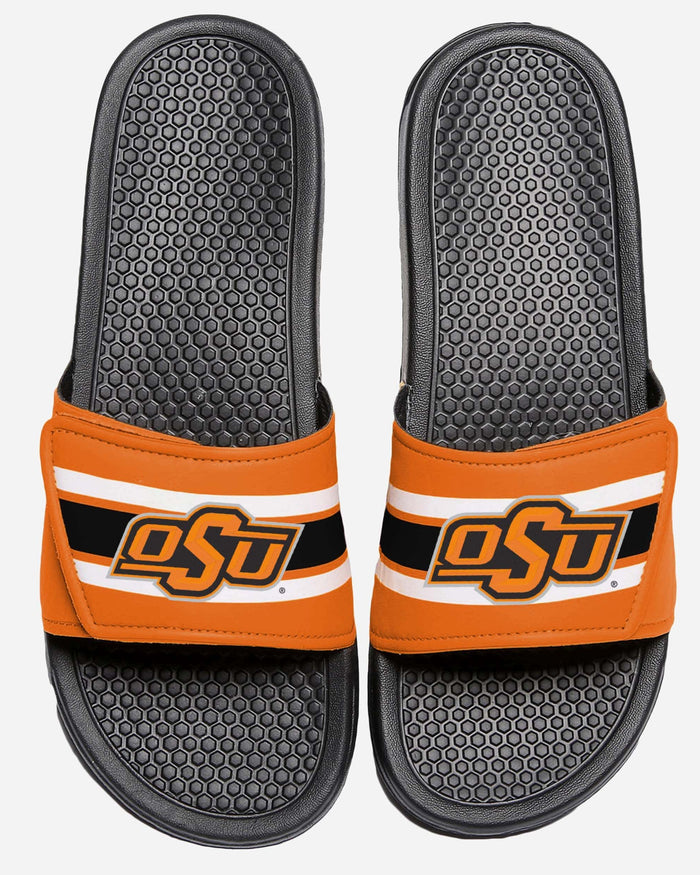 Oklahoma State Cowboys Stripe Legacy Sport Slide FOCO S - FOCO.com