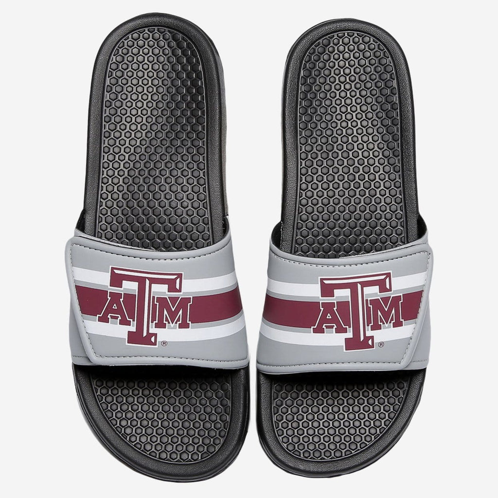 Texas A&M Aggies Stripe Legacy Sport Slide FOCO S - FOCO.com