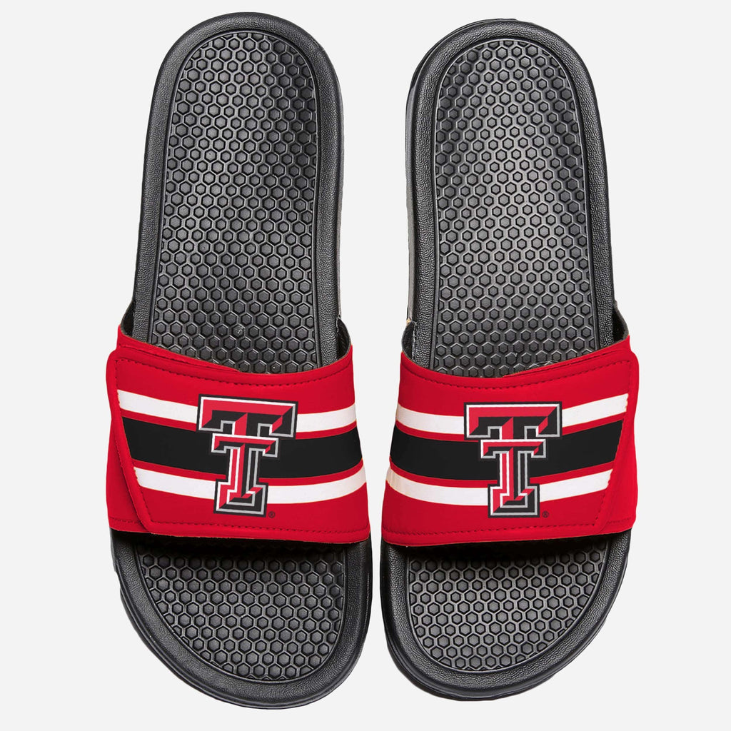 Texas Tech Red Raiders Stripe Legacy Sport Slide FOCO S - FOCO.com