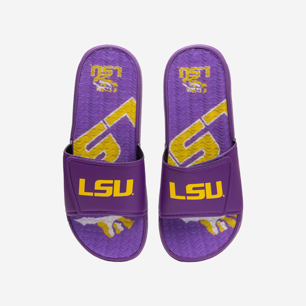 LSU Tigers Wordmark Gel Slide FOCO S - FOCO.com