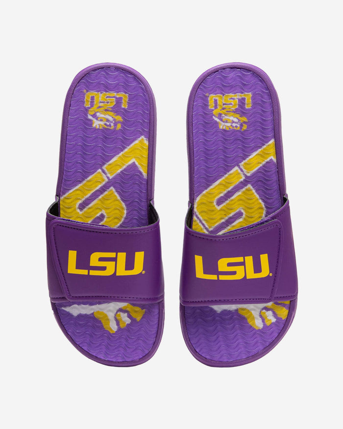 LSU Tigers Wordmark Gel Slide FOCO S - FOCO.com