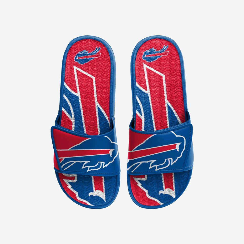 Buffalo Bills Colorblock Big Logo Gel Slide FOCO S - FOCO.com