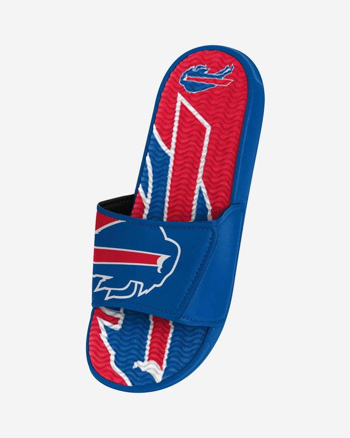 Buffalo Bills Colorblock Big Logo Gel Slide FOCO - FOCO.com