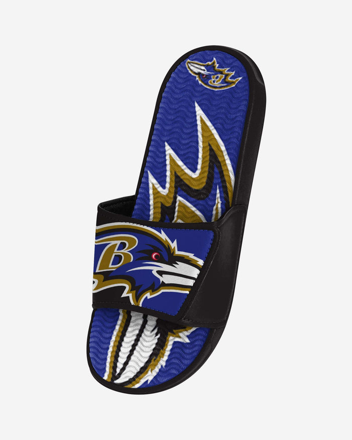 Baltimore Ravens Colorblock Big Logo Gel Slide FOCO - FOCO.com