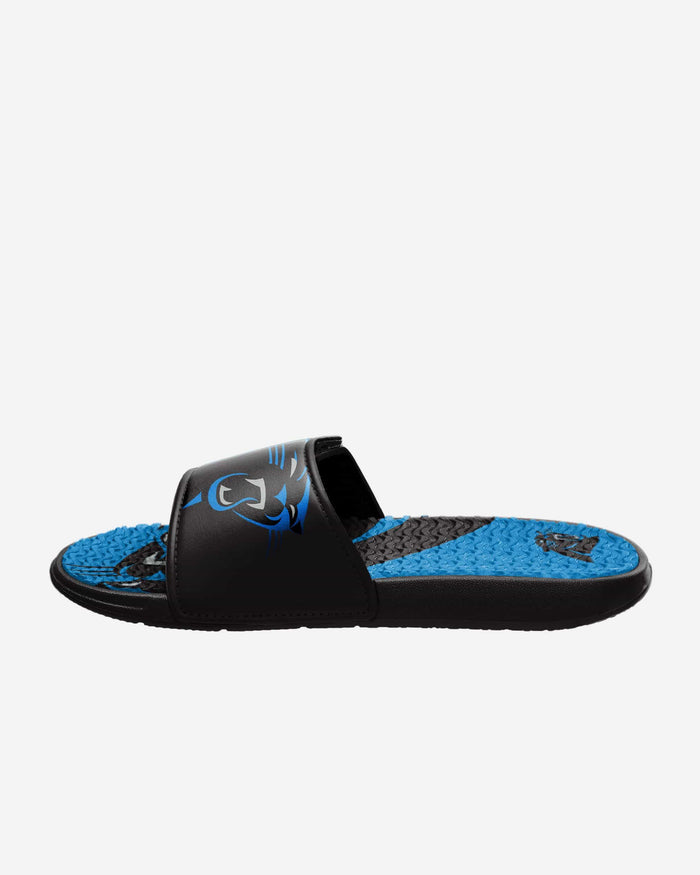 Carolina Panthers Colorblock Big Logo Gel Slide FOCO - FOCO.com