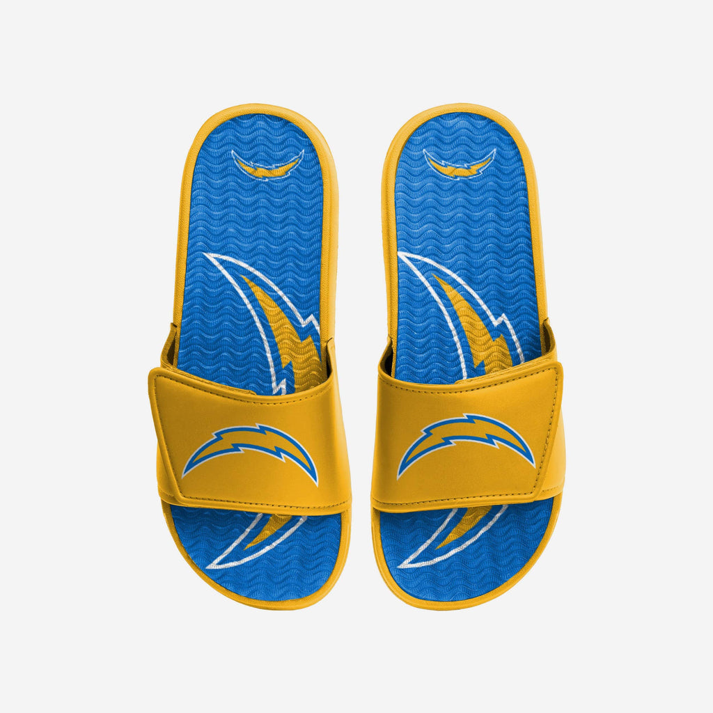 Los Angeles Chargers Colorblock Big Logo Gel Slide FOCO S - FOCO.com