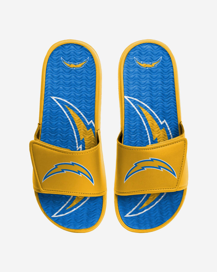 Los Angeles Chargers Colorblock Big Logo Gel Slide FOCO S - FOCO.com