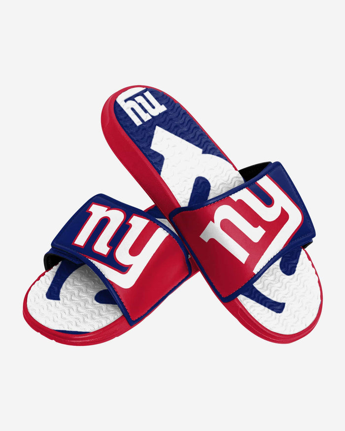 New York Giants Colorblock Big Logo Gel Slide FOCO - FOCO.com