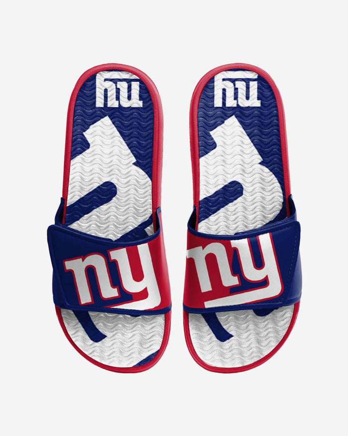 New York Giants Colorblock Big Logo Gel Slide FOCO S - FOCO.com