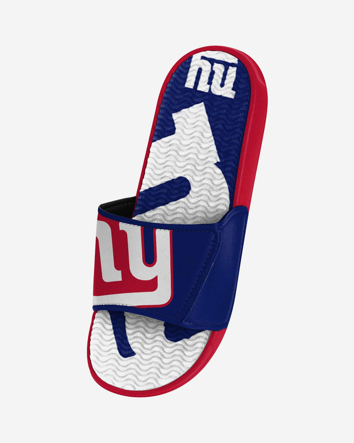 New York Giants Colorblock Big Logo Gel Slide FOCO - FOCO.com