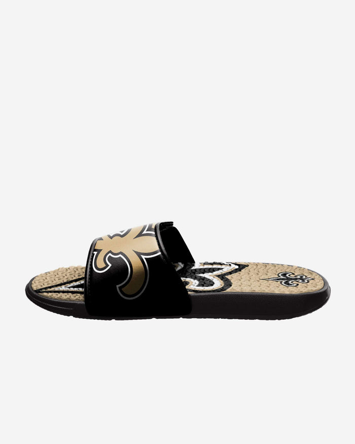 New Orleans Saints Colorblock Big Logo Gel Slide FOCO - FOCO.com