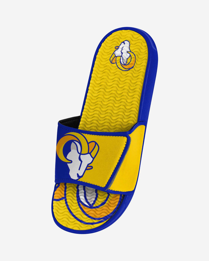 Los Angeles Rams Colorblock Big Logo Gel Slide FOCO - FOCO.com