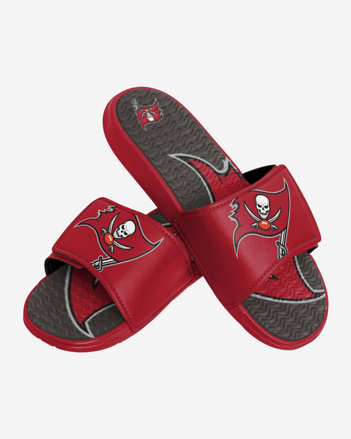 Tampa Bay Buccaneers Colorblock Big Logo Gel Slide FOCO - FOCO.com