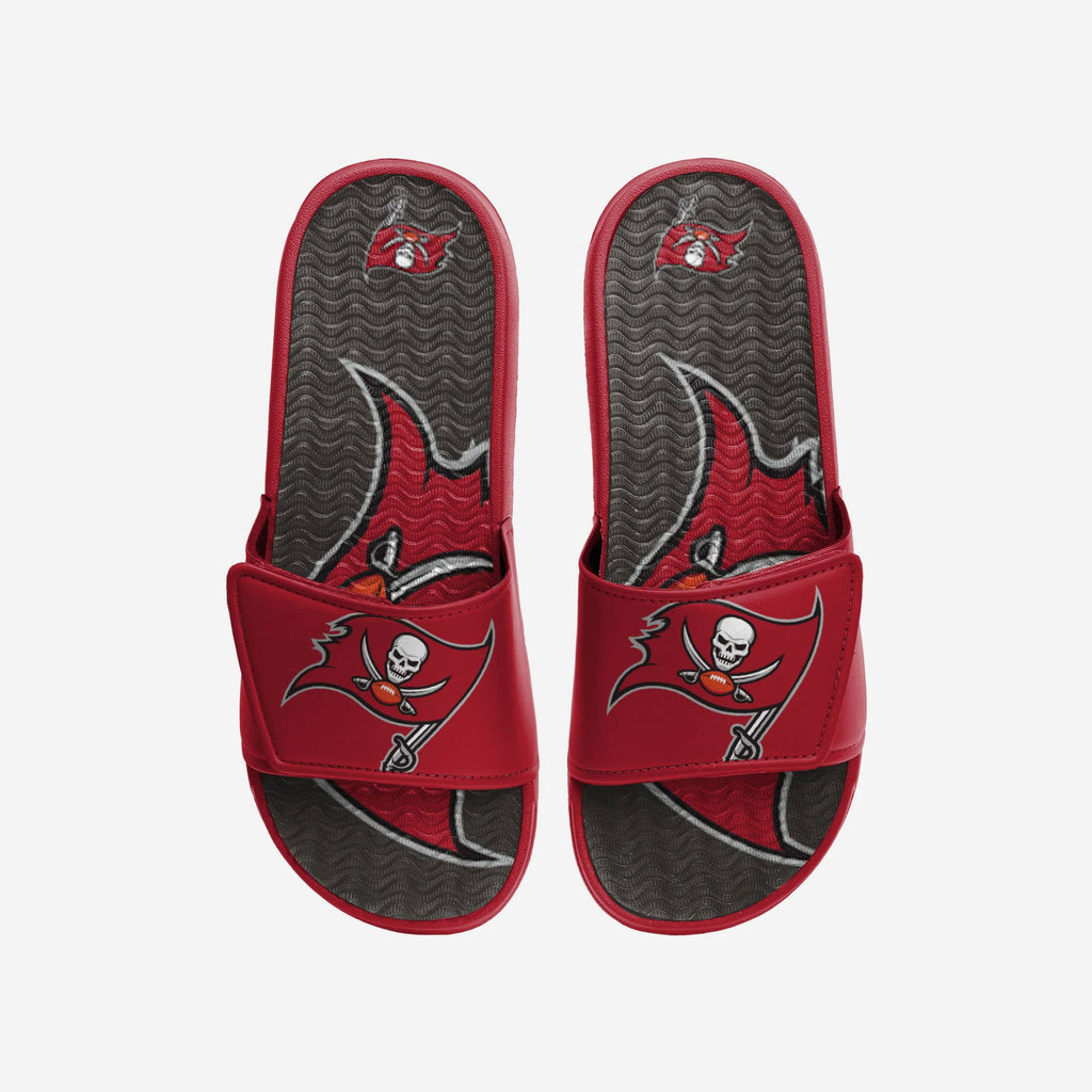 Tampa Bay Buccaneers Colorblock Big Logo Gel Slide FOCO S - FOCO.com