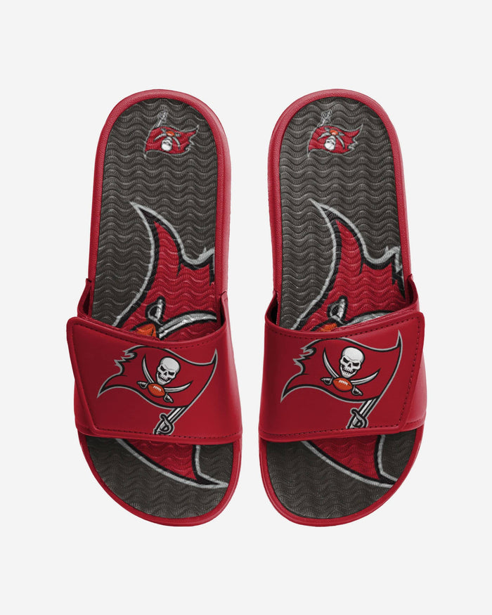 Tampa Bay Buccaneers Colorblock Big Logo Gel Slide FOCO S - FOCO.com