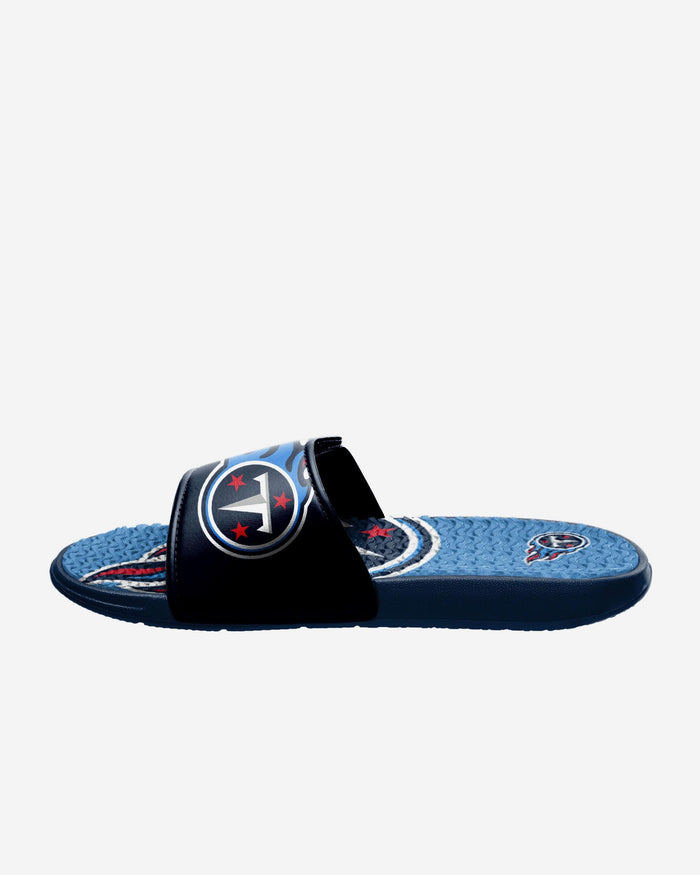 Tennessee Titans Colorblock Big Logo Gel Slide FOCO - FOCO.com