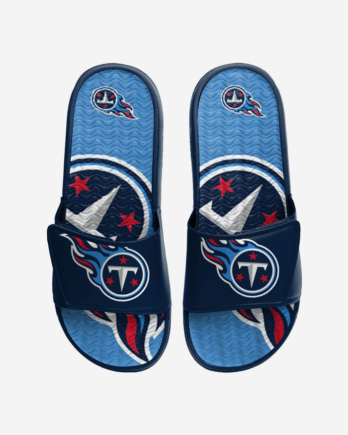 Tennessee Titans Colorblock Big Logo Gel Slide FOCO S - FOCO.com